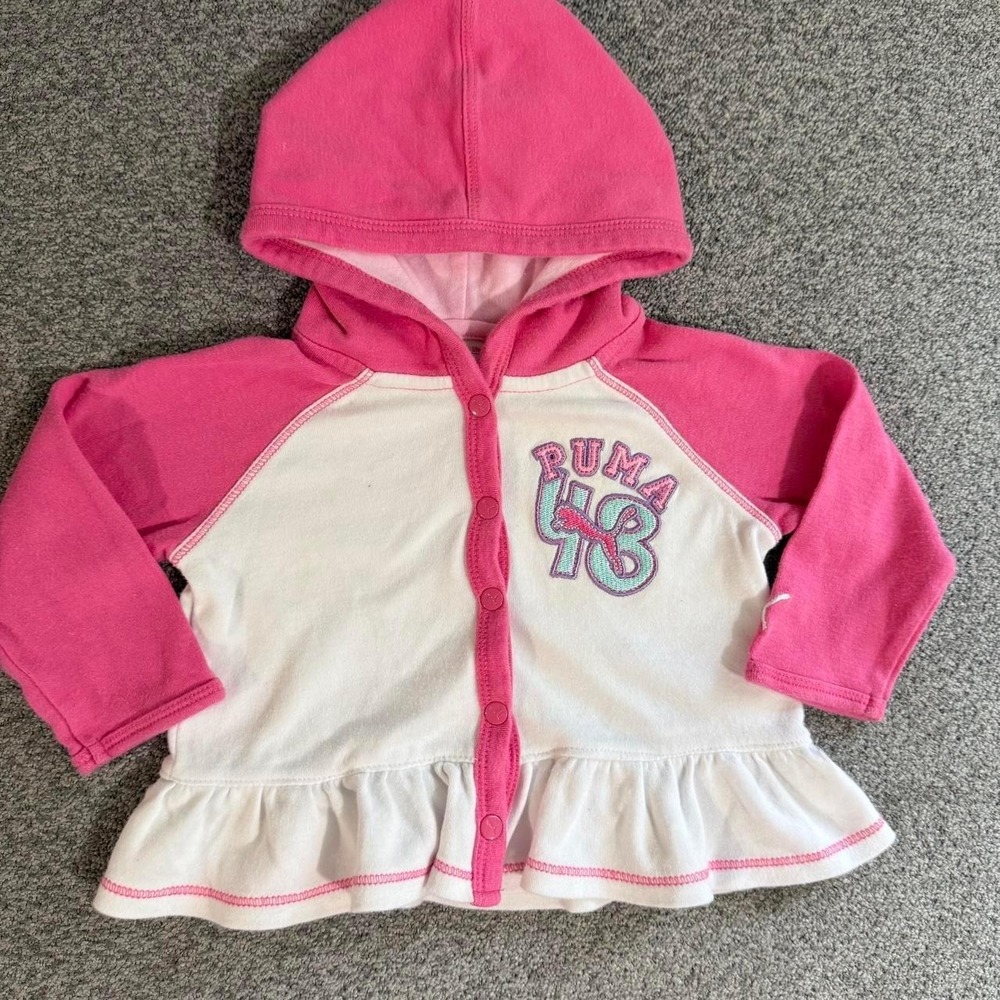 Vintage embroidered Puma long sleeve size 3-6 months